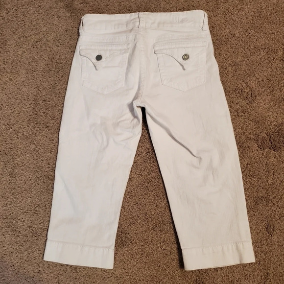 Kut from the Kloth Women's White Jean Capris 4 - Picture 5 of 10